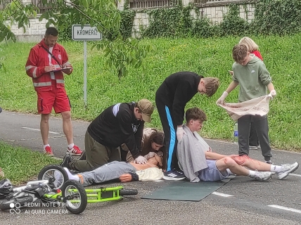 Zdravotníci na dopravním hřišti